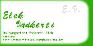 elek vadkerti business card